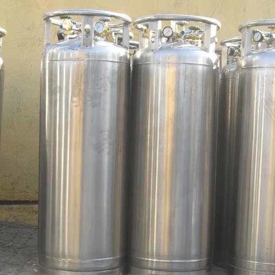 Cilindro criogênico 210l do vaso Dewar do produto comestível, tanques de oxigênio removíveis do vaso Dewar