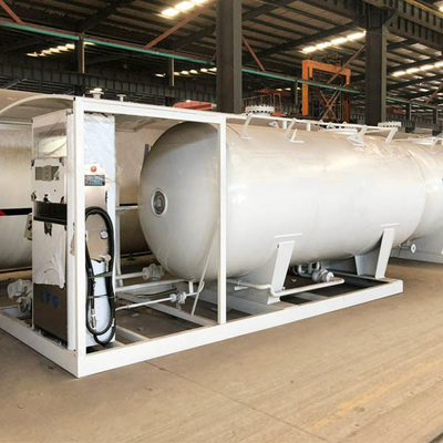 Q345R 10 de LP do gás toneladas de estações do reenchimento, auto posto de gasolina de gás 1.77Mpa