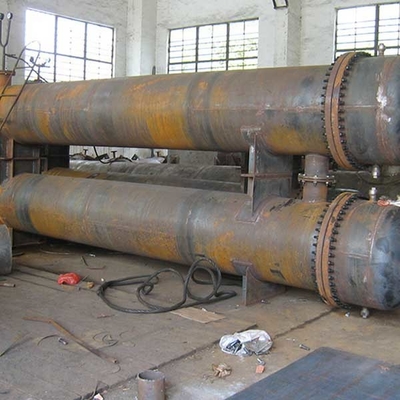 Tubulação sanitária da farmácia petroquímica do permutador de calor da folha de tubo dobro