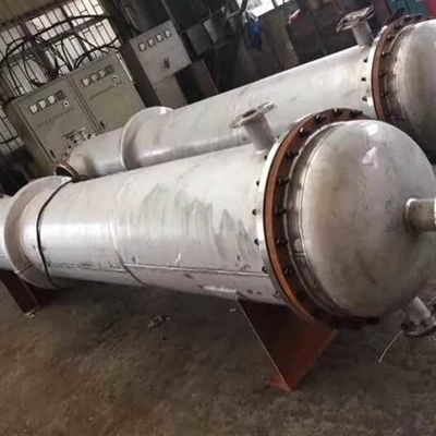 Permutador de calor de aço inoxidável 220V da folha de tubo dobro de SS316L tubular