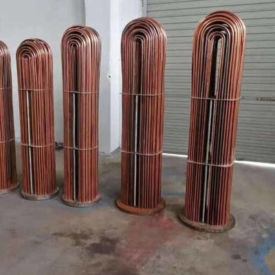 Titânio Shell Coil Tube Heat Exchanger 50mm 700p