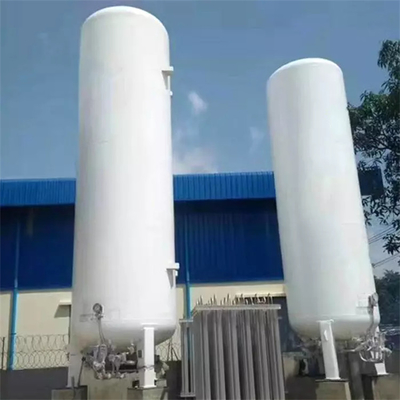 Tanque de armazenamento criogênico líquido do suporte vertical para o armazenamento químico