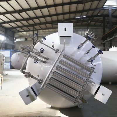 Tanque de armazenamento criogênico horizontal de GNL de 50m3 0,8Mpa para a indústria química