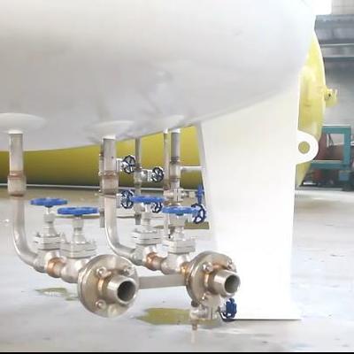 Tanque de armazenamento de líquidos criogénicos de 30 m3 8 bar para LN2