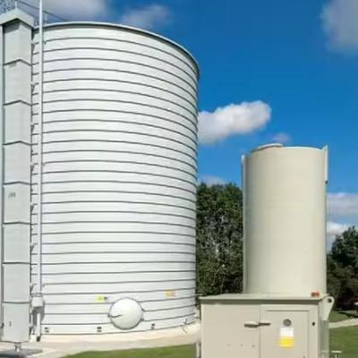 Tanque de armazenamento de oxigénio líquido criogénico vertical de 10 m3 1.6 MPa 304 aço inoxidável