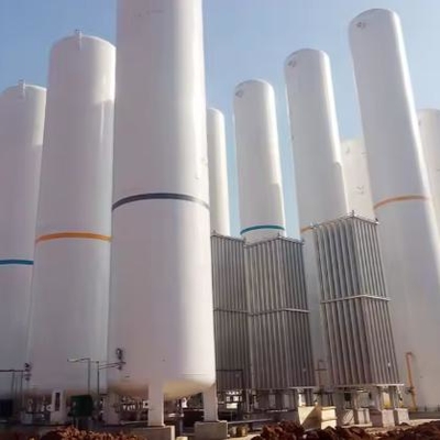 50-100 m3 Tanque de armazenamento de oxigénio líquido criogénico CO2 comprimento 6058 mm