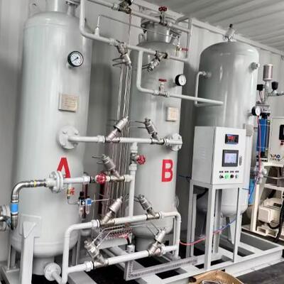 Gerador de oxigénio PSA de alta pureza de 100 Nm3/h 99,5% montado em patins para estação de geração de oxigénio médico hospitalar