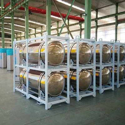 Tanque de alta pressão de aço inoxidável, cilindro líquido do nitrogênio líquido de 195 litros do vaso Dewar O2