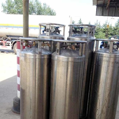 tanque do nitrogênio de líquido da baixa pressão 200L 300 litros que constroem a válvula transportável