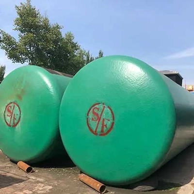 Parede industrial 30cbm do dobro dos tanques 50000L SF do poço de petróleo da fibra de vidro