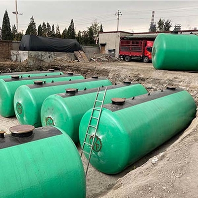 Tanque de Armazenamento de Combustível Diesel Subterrâneo Acima do Solo Horizontal